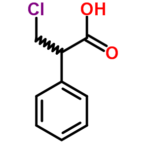 Benzeneacetic acid, a-(chloromethyl)- Structure,5441-69-0Structure