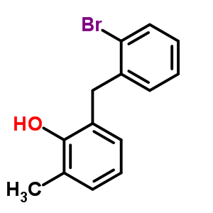 Phenol,2-[(2-bromophenyl)methyl]-6-methyl- Structure,5442-20-6Structure