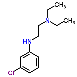 N-(3-chlorophenyl)-n,n-diethyl-ethane-1,2-diamine Structure,5442-49-9Structure