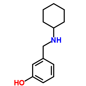 Phenol,3-[(cyclohexylamino)methyl]-, hydrochloride (1:1) Structure,5442-63-7Structure