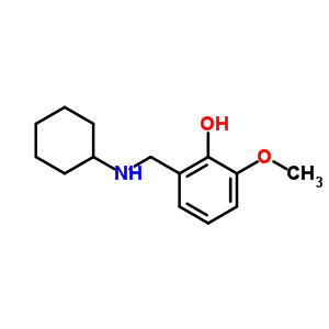 2-[(Cyclohexylamino)methyl]-6-methoxy-phenol Structure,5442-65-9Structure