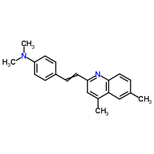 Benzenamine,4-[2-(4,6-dimethyl-2-quinolinyl)ethenyl]-n,n-dimethyl- Structure,5442-96-6Structure