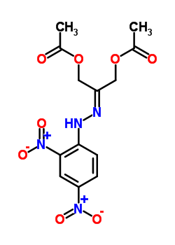 1,3-Bis(acetyloxy)-2-propanone 2-((2,4-dinitrophenyl)hydrazone) Structure,54420-10-9Structure