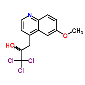 4-Quinolineethanol,6-methoxy-a-(trichloromethyl)- Structure,5443-15-2Structure