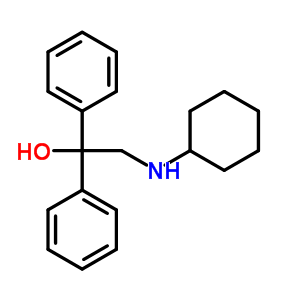 2-(Cyclohexylamino)-1,1-diphenyl-ethanol Structure,5443-64-1Structure