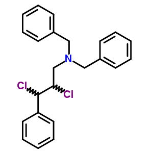 N,n-dibenzyl-2,3-dichloro-3-phenyl-propan-1-amine Structure,5443-67-4Structure