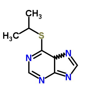 9H-purine,6-[(1-methylethyl)thio]- Structure,5443-87-8Structure