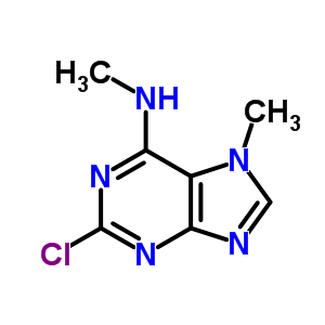 2-Chloro-n,7-dimethyl-purin-6-amine Structure,5444-30-4Structure