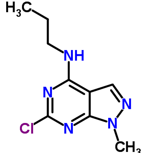 1H-pyrazolo[3,4-d]pyrimidin-4-amine,6-chloro-1-methyl-n-propyl- Structure,5444-34-8Structure