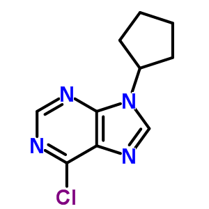 6-Chloro-9-cyclopentyl-purine Structure,5444-81-5Structure