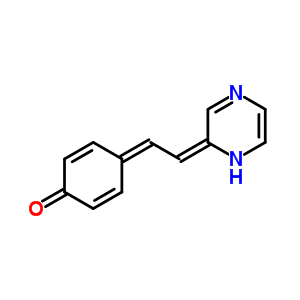 4-[(2Z)-2-(1h-pyrazin-2-ylidene)ethylidene]cyclohexa-2,5-dien-1-one Structure,5444-92-8Structure