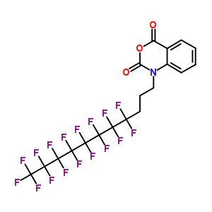 1-[3-(Perfluorooctyl)propyl]-3,1-benzoxazine-2,4(1h)-dione Structure,544418-04-4Structure