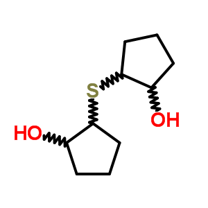 2-(2-Hydroxycyclopentyl)sulfanylcyclopentan-1-ol Structure,5445-02-3Structure