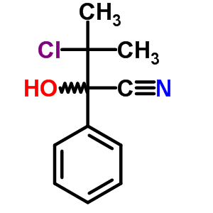 Benzeneacetonitrile, a-(1-chloro-1-methylethyl)-a-hydroxy- Structure,5445-33-0Structure