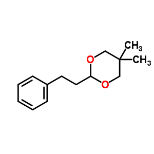 5,5-Dimethyl-2-phenethyl-1,3-dioxane Structure,5445-66-9Structure