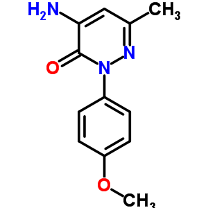 4-Amino-2-(4-methoxyphenyl)-6-methyl-pyridazin-3-one Structure,5446-09-3Structure