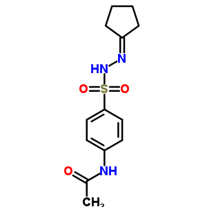 N-(4-((2-cyclopentylidenehydrazino)sulfonyl)phenyl)acetamide Structure,5446-51-5Structure