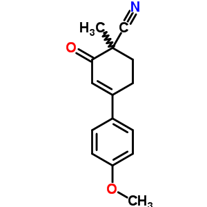 3-Cyclohexene-1-carbonitrile,4-(4-methoxyphenyl)-1-methyl-2-oxo- Structure,5446-70-8Structure