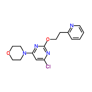 4-[6-Chloro-2-(2-(pyridin-2-yl)ethoxy)pyrimidin-4-yl]morpholine Structure,544693-01-8Structure