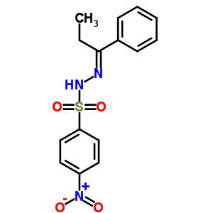 4-Nitro-n-(1-phenylpropylideneamino)benzenesulfonamide Structure,5448-83-9Structure