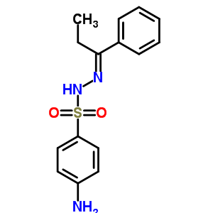 Benzenesulfonic acid,4-amino-, 2-(1-phenylpropylidene)hydrazide Structure,5448-84-0Structure