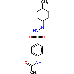 Benzenesulfonic acid,4-(acetylamino)-, 2-(4-methylcyclohexylidene)hydrazide Structure,5448-87-3Structure