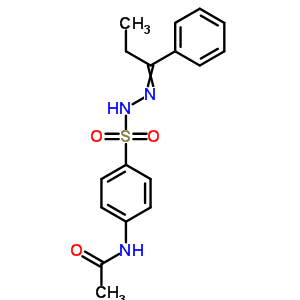 Benzenesulfonic acid,4-(acetylamino)-, 2-(1-phenylpropylidene)hydrazide Structure,5448-97-5Structure