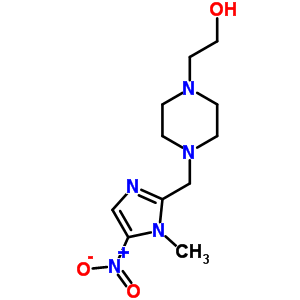 2-[4-[(1-Methyl-5-nitro-imidazol-2-yl)methyl]piperazin-1-yl]ethanol Structure,54485-95-9Structure