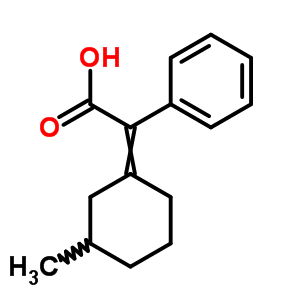 Benzeneacetic acid, a-(3-methylcyclohexylidene)- Structure,5449-30-9Structure