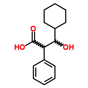 3-Cyclohexyl-3-hydroxy-2-phenyl-propanoic acid Structure,5449-32-1Structure