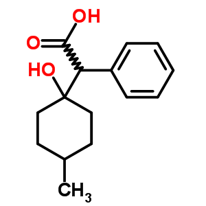 Benzeneacetic acid, a-(1-hydroxy-4-methylcyclohexyl)- Structure,5449-33-2Structure