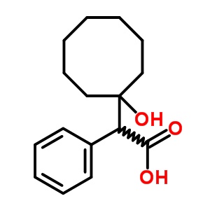 Cyclooctaneacetic acid,1-hydroxy-a-phenyl- Structure,5449-37-6Structure