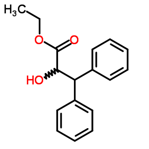 2-羥基-3,3-二苯基丙酸乙酯結(jié)構(gòu)式_5449-42-3結(jié)構(gòu)式