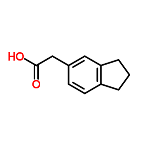 2,3-Dihydro-1H-inden-5-ylacetic acid Structure,5453-98-5Structure