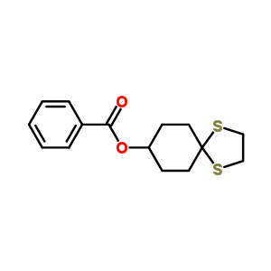 1,4-Dithiaspiro[4.5]decan-8-ol ,benzoate Structure,54531-77-0Structure