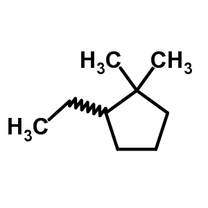 2-乙基-1,1-二甲基環(huán)戊烷結(jié)構(gòu)式_54549-80-3結(jié)構(gòu)式