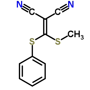 2-[(Methylthio)(phenylthio)methylene]malononitrile Structure,54561-69-2Structure