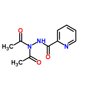 2-Pyridinecarboxylic acid, 2,2-diacetylhydrazide Structure,54571-11-8Structure