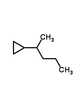 (1-Methylbutyl)cyclopropane Structure,5458-16-2Structure