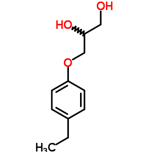 3-(P-ethylphenoxy)-1,2-propanediol Structure,54581-92-9Structure