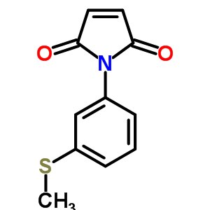 1-(3-Methylsulfanylphenyl)pyrrole-2,5-dione Structure,54669-28-2Structure