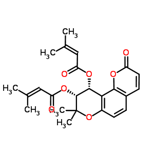 Disenecioyl-cis-khellactone Structure,54676-88-9Structure