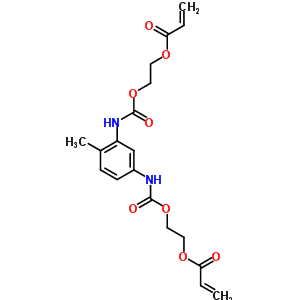 2-Propenoic acid,(4-methyl-1,3-phenylene)bis(iminocarbonyloxy-2,1-ethanediyl) ester Structure,54687-25-1Structure