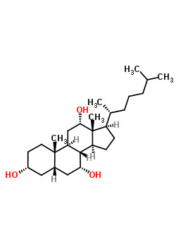 3,7,12-Trihydroxycoprostane Structure,547-96-6Structure