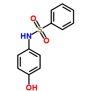 N-(4-hydroxyphenyl)benzenesulfonamide Structure,5471-90-9Structure