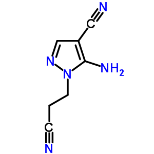 5-Amino-1-(2-cyanoethyl)pyrazole-4-carbonitrile Structure,54711-30-7Structure