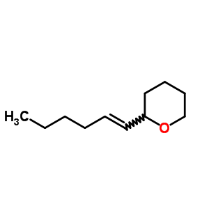 2H-pyran,2-(1e)-1-hexen-1-yltetrahydro- Structure,54730-51-7Structure