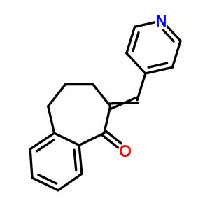 5H-benzocyclohepten-5-one,6,7,8,9-tetrahydro-6-(4-pyridinylmethylene)- Structure,54752-39-5Structure