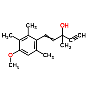 (E)-1-(4-methoxy-2,3,6-trimethyl-phenyl)-3-methyl-pent-1-en-4-yn-3-ol Structure,54756-70-6Structure