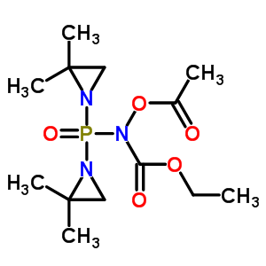 N-acetyloxy-n-[bis(2,2-dimethyl-1-aziridinyl)phosphinyl ]carbamic acid ethyl ester Structure,54805-59-3Structure